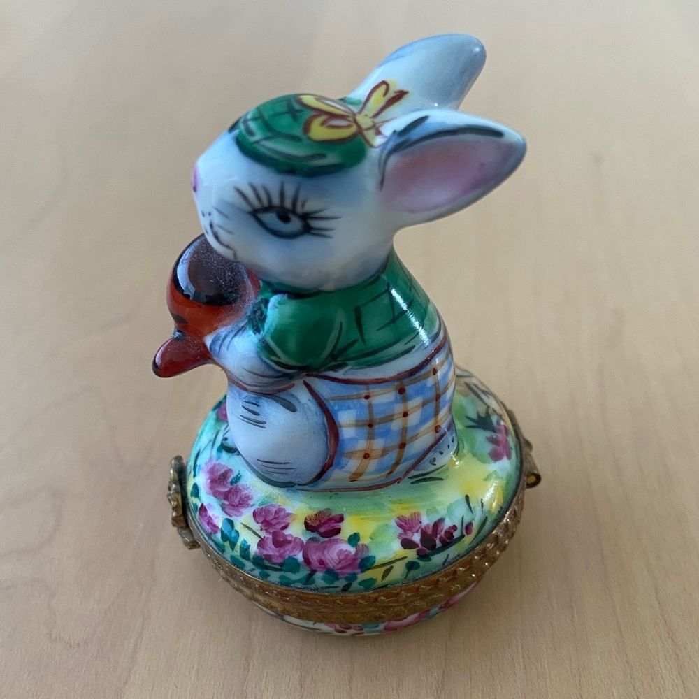 Genuine Limoges Rabbit/Bunny Box - Picture 2 of 7